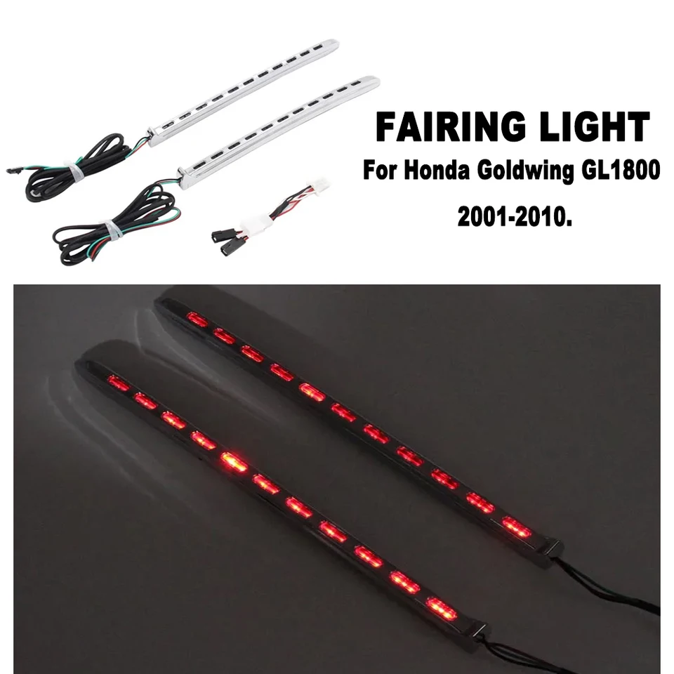 Vľavo a pravá LED LED LED svetlo pre Honda Goldwing GL1800 2001-2010 2002 2003 2004 2005 2006 2007 2008 2009