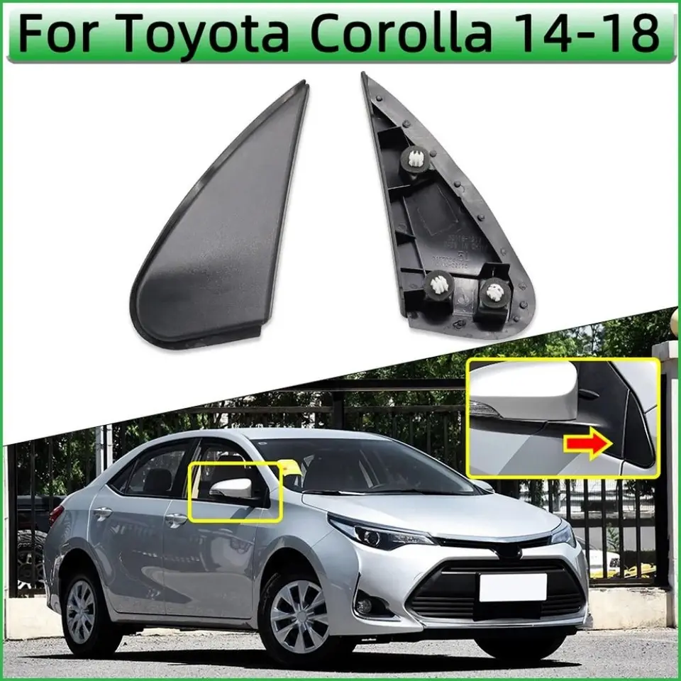 Vľavo vpravo trojuholníkového krytu Trvalé zrkadlo Zadné zrkadlo veka Zadné zrkadlo pre Toyota Corolla 2014-2018
