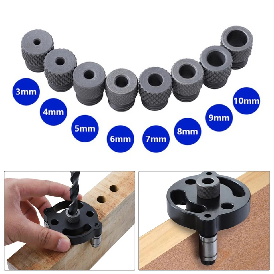 Vŕtací rukáv s vreckovým otvorom s vreckom 3-10 mm pre vŕtačku M14 DRILLING JIG DRILLING LOCATOR Vŕtací vŕtač