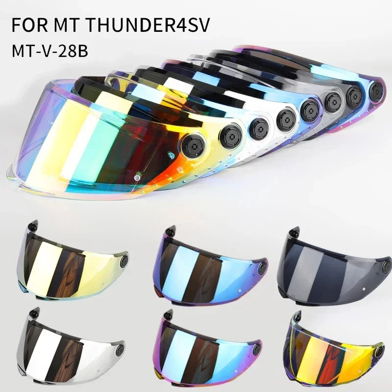 Vŕčový priezor pre MT Thunder 4 SV Stinger 2 MT-V-28B Náhradná prilba Shield Okulí okuliare GOGGLES SCREE Helma Part Actle Doplnky