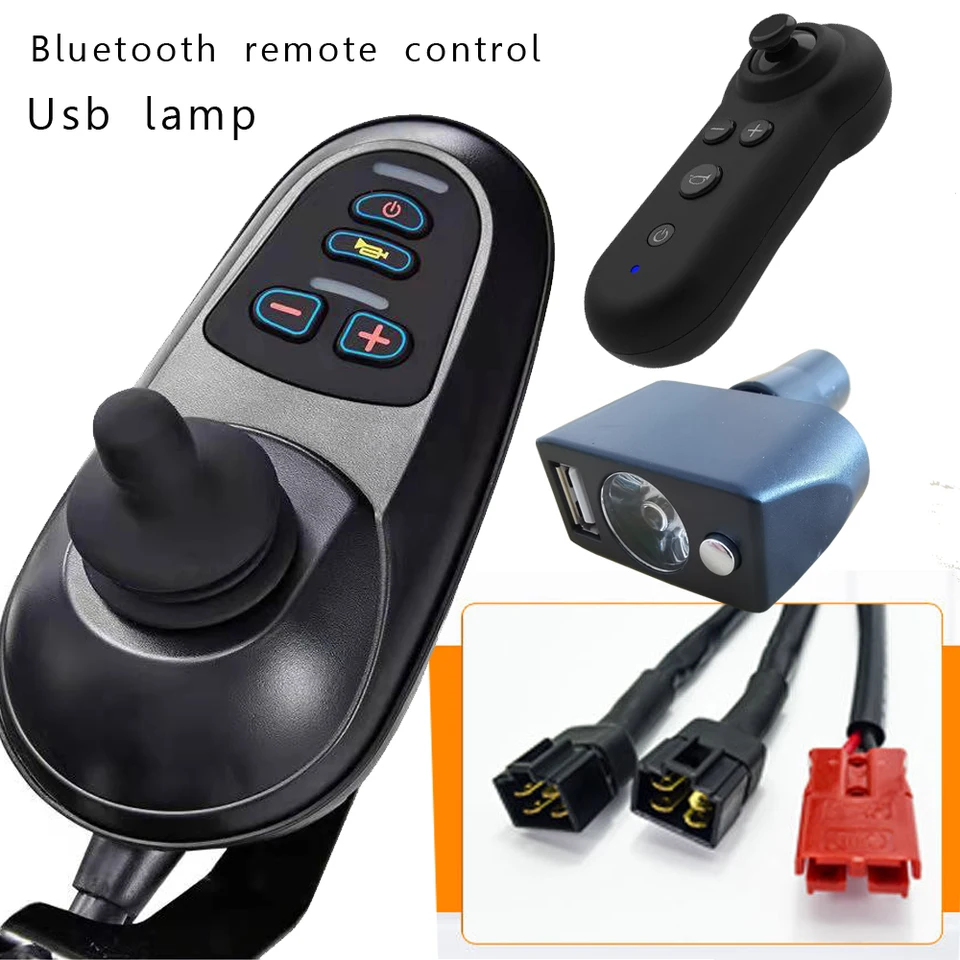 Všeobecné diaľkové ovládanie USB lampa Elektrický invalidný vozík ovládač ovládača inteligentného univerzálneho diaľkového prútov