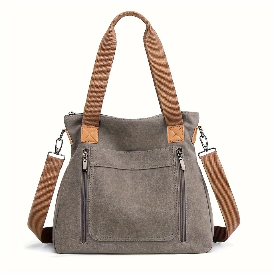 Všestranná kabelka dámska veľká kapacita Canvas Casy Crossbody Bag