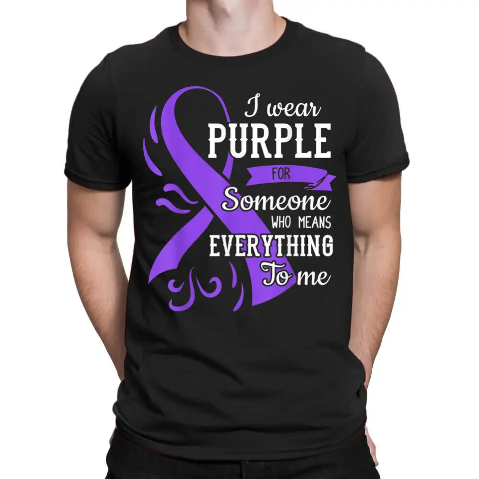 Všetko pre mňa epilepsy deň fialová stuha Epileptické tričko T-Shirt pre mužov oblečenie Ženy s krátkym rukávom Tees y2k tops unisex leto