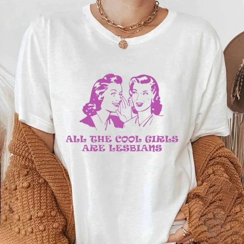 Všetky cool dievčatá sú lesbičky tričko Ženy Men unisex vtipné grafické odpaliská letný štýl tričko módne pouličné tričká Tops outfits