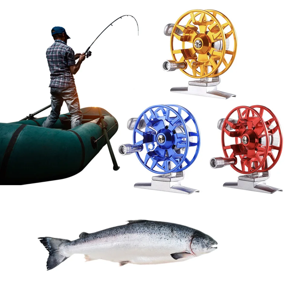Všetky kovové rybárske navijak Fly Fishing navijak ľadový rybársky navijak pre pstruhové rybolovné doplnky pre sladkovodnú slanú vodu