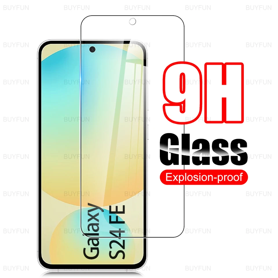 Všetky čisté temperamentné sklenené film pre Samsung Galaxy S24 Fe 2024 6,7 palca Sumsung S 24 S24Fe 5G Sansung SM S721B Protector obrazovky