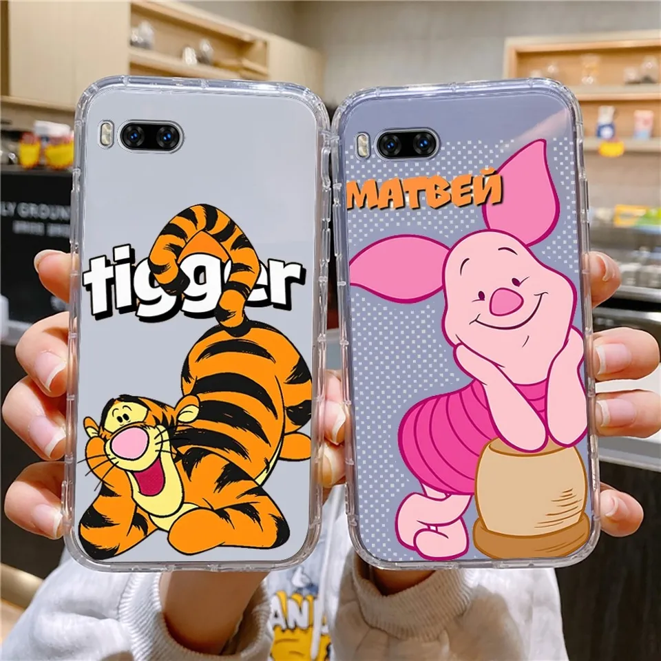 W-winnies-the-pooh prasiatko pre priateľské puzdro pre huawei mate p10 p20 p30 p40 p50 Smart Z Honor 50 60 70 Pro Lite Transparent Case