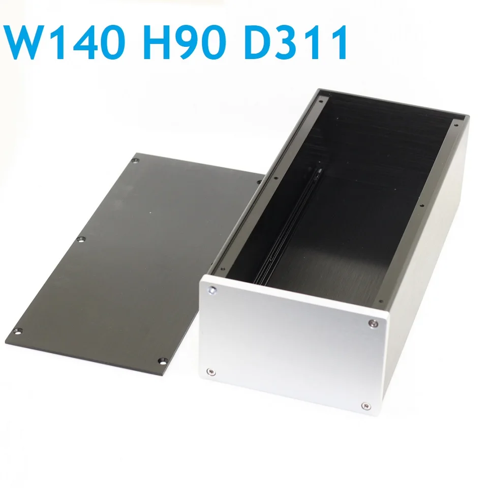 W140 H90 D209/311 MINI SIZE MULTY FUNKCIA Hliníkový podvozok DIY DIY Power Box Predzosilňovač Zosilňovač