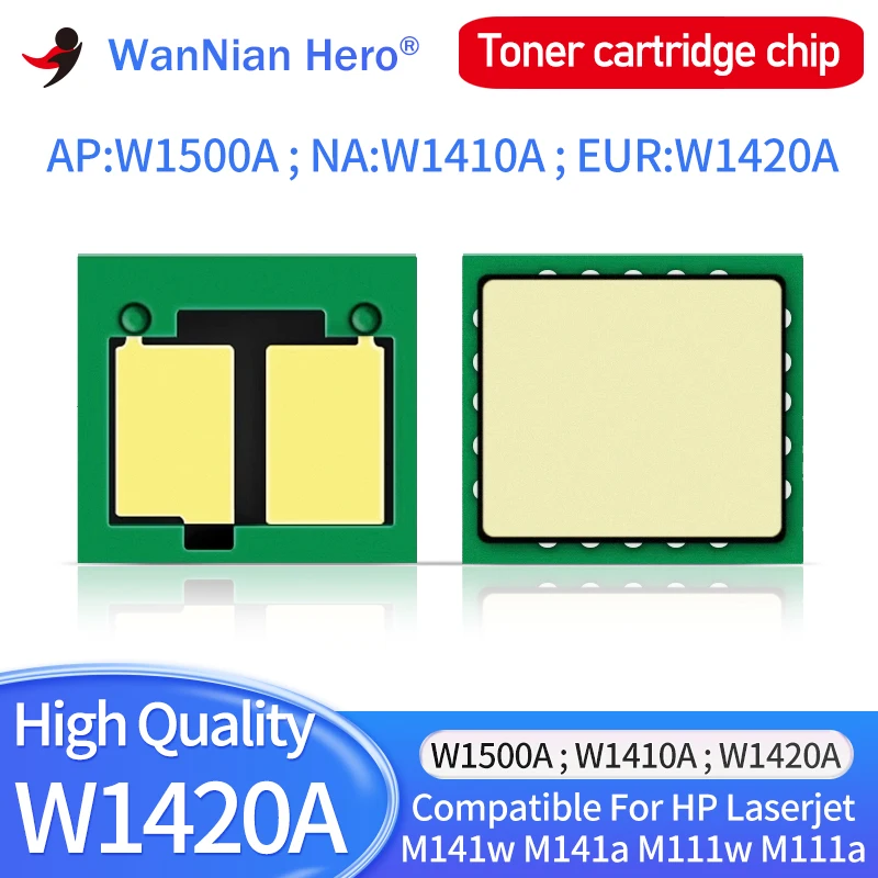 W1420A Chip W1410A Chip W1500A 150A toner kazetový čip pre HP LaserJet M111 M111W M111A M110W MFP M140WMFP M141 M141W M141A