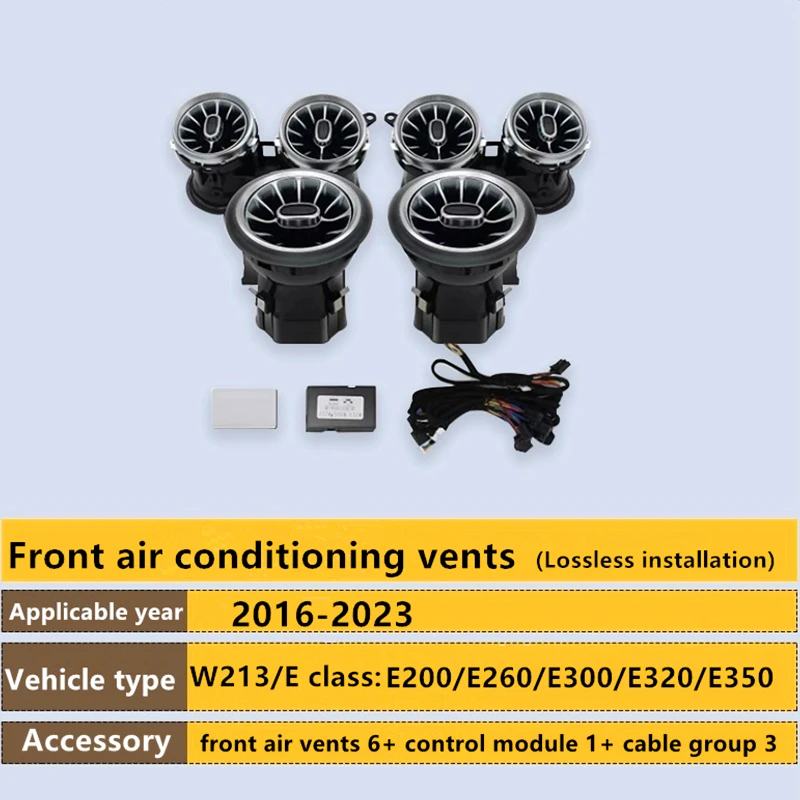 W213 Klimatizačný vetrac pre Mercedes-Benz W213 E200 E260 E300 E320 E350 Klimatizácia Vent2016-2023