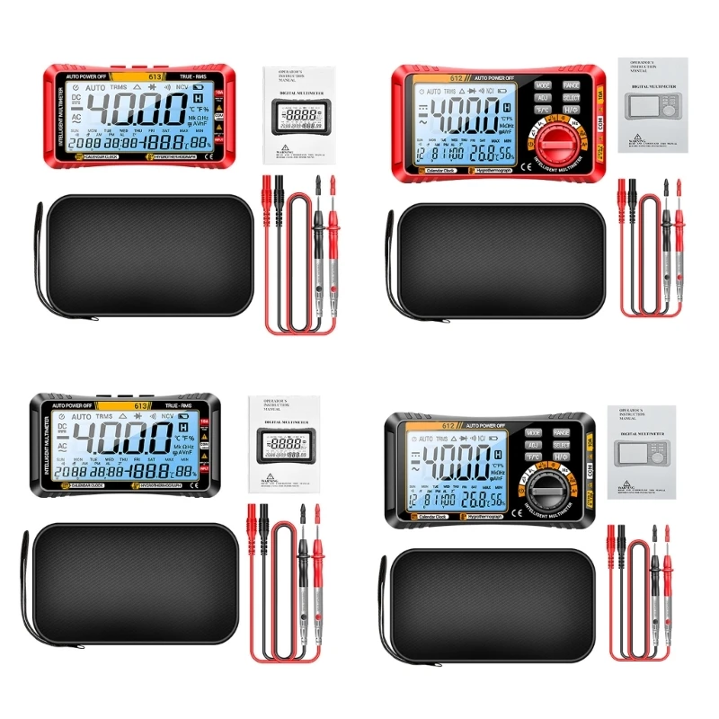 W2E3 Multimeter 4000 počíta Digital Multi Tester na testovanie kapacity rezistencie