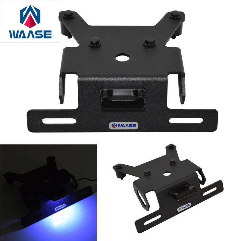 Waase Držiak rámu poznávacej značky držiak na zadnú stranu Tray Fender Eliminátor s LED svetlom pre Suzuki SV650 SV650A SV650X 2015-2021