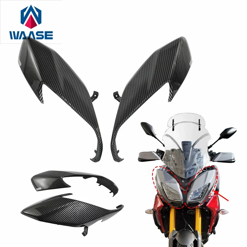 Waase pre Yamaha Tracer 900 GT 900GT 2018 2019 2020 Predný svetlomet hlavy Horný panel Cover Cover Cover Cover