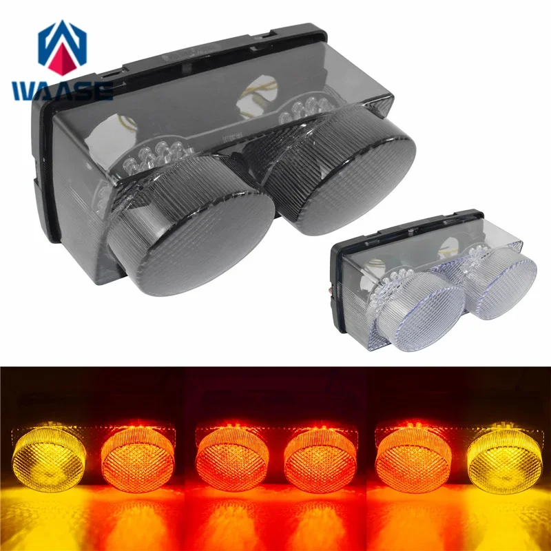 Waase pre Yamaha YZF R1 1998 1999 E-Mark Tail Light Brake Turn Signals Integrované LED svetlo
