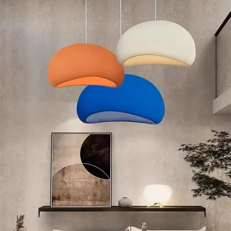 WABI Sabi E27 LED svetlá dekorácie Hogar lustre reštaurácia BAR Odpruženie svietidla zdobia luster podkrovia domu