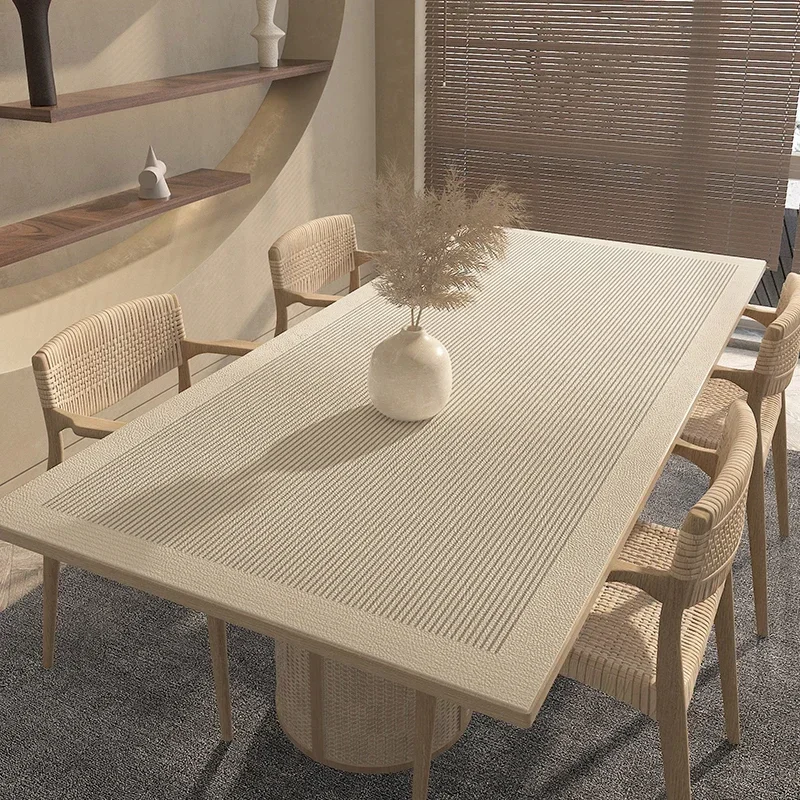 Wabi-sabi v štýle vodotesný olejový stolný stôl PVC obývacia izba stolové izolácie izolačné rohože Luxusné high-end stolové rohože