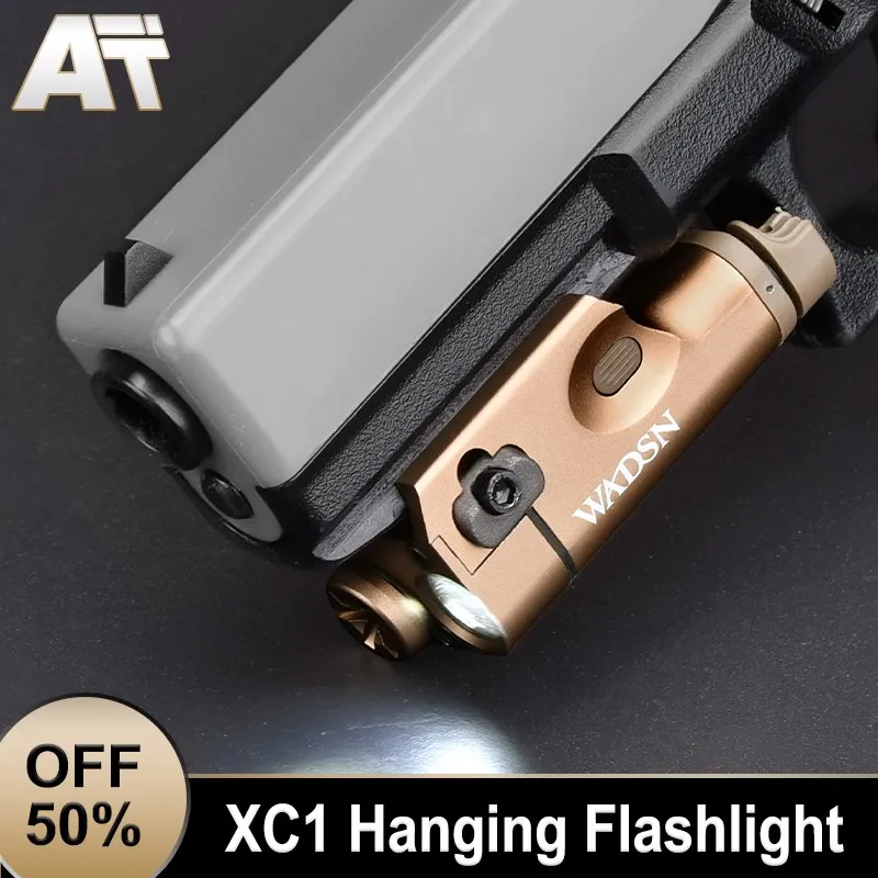 WADSN Airsoft XC1 kovový CNC taktická pištoľ zavesenie baterky LED GLOCK G17 G19 GUN Loving Weapon Scout Light Fit 20 mm koľajnica