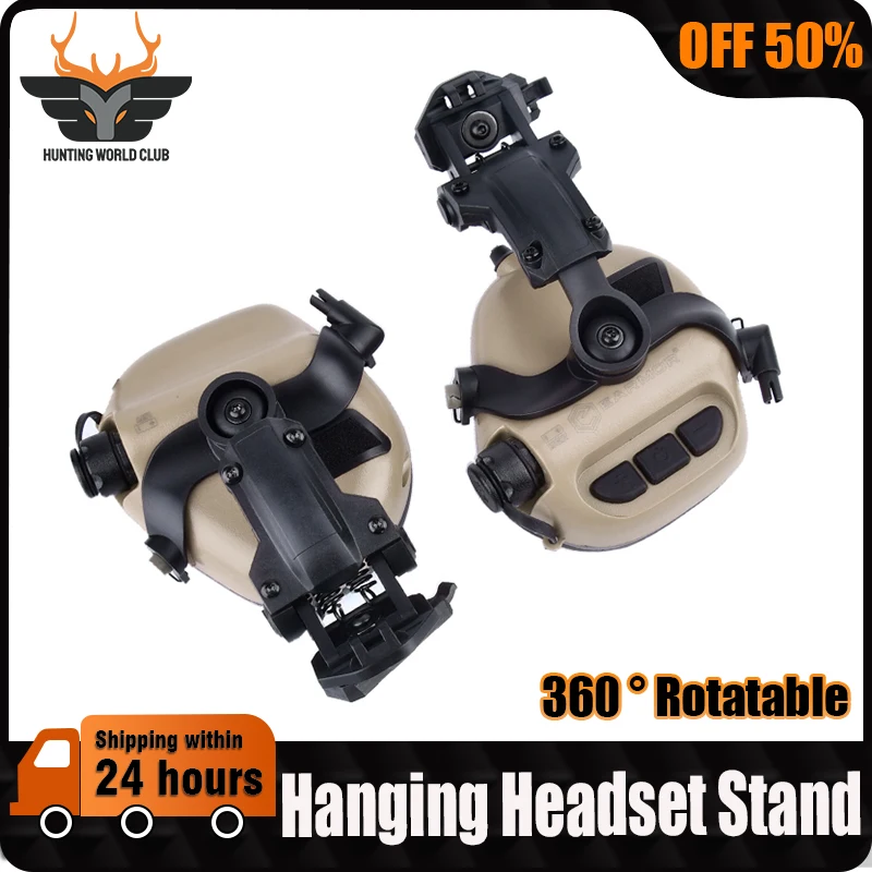 WADSN M32 taktické slúchadlá Mount Nylon Ops Core Arc Rail Adapter Flux Rýchle prilba tímu Wendy-Lok pre prilbu Wendy