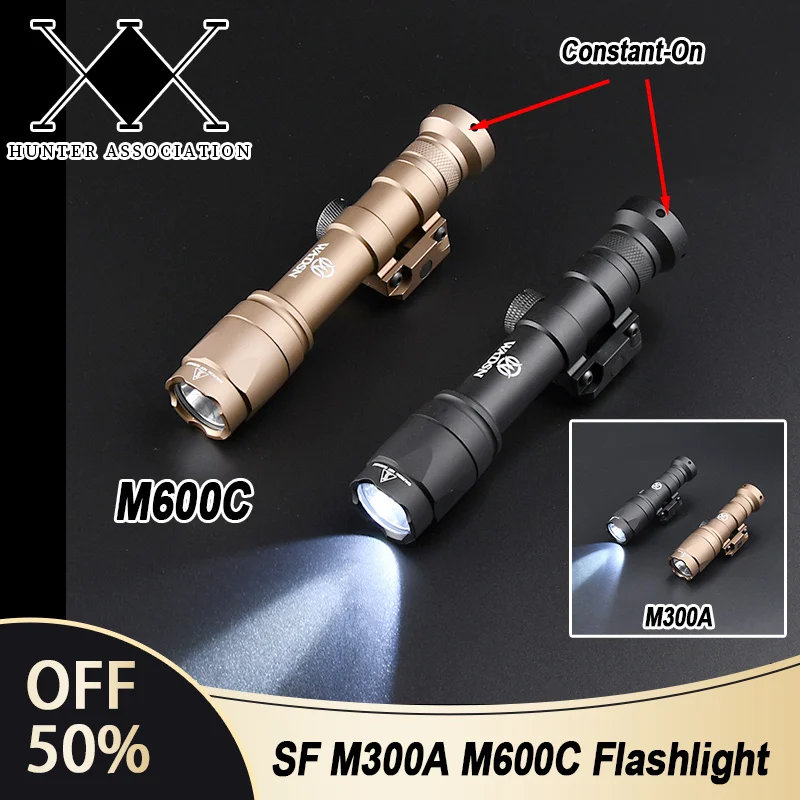 WADSN SURFIR M600C M600 M300A M300 baterka SF Tactical Airsoft Scout Light AR15 PUBORE LED LED LEICKÁ LAMP OURDOOR