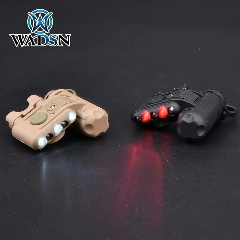 WADSN taktická prilba Light Set Gen 3 biela červená infračervená LED dióda prežitie bezpečnostná baterka 360 otočená airsoft zbrane svetlá
