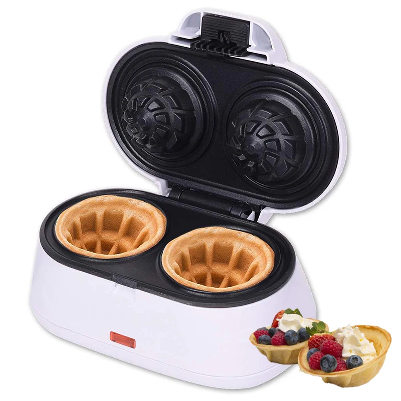 Waffle Bowl Maker Tvars Belgické oblátky v minútach najlepšie na servírovanie zmrzliny a ovocného misky na výrobcu vaflových výrobkov