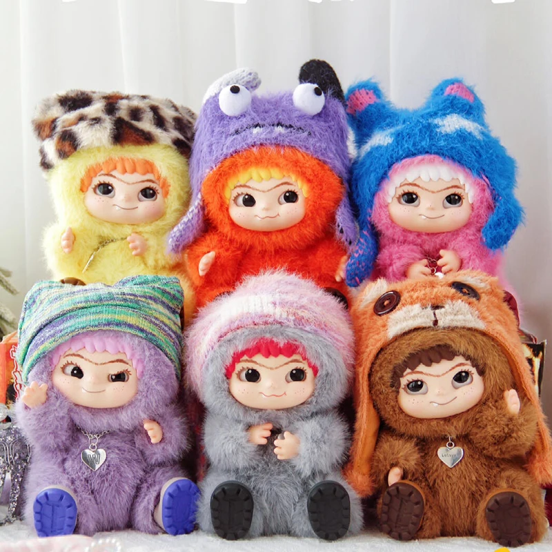 Wakuku fuzzy Trendy Fun Party Blind Box Cute Wakuku Action Figure Tajyry Box Cute Doll Bat