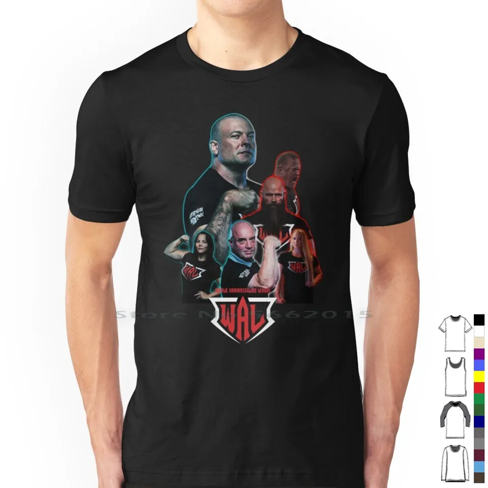 Wal Squad T košeľa 100% bavlna Wal World Arm Wrestling League Šport svaly Mama Fighting Grappling Fighter Gym Fitness