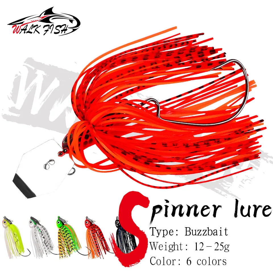 Walk Fish 12g/15g/20g/25g Chatovanie návnady Spinner návnady bez rybárskeho lákadla Buzzbait Wobbler chatterbait pre basové šťuky walleye