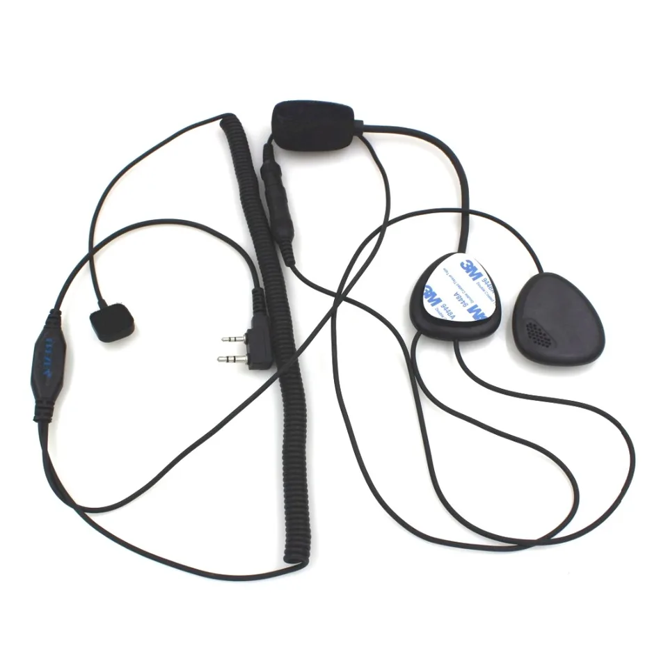 Walkie Talkie 2 Pin Finger Ptt Motorcycle Helma Radio Headset Mikrofón pre Kenwood 3207 Baofeng Uv5r Uv5ra Ham Tway Radio Radio
