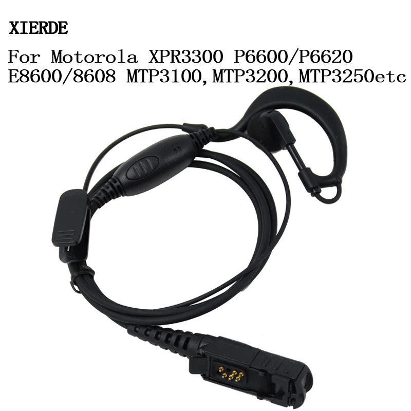 Walkie Talkie Ear Hang Sedeset pre Motorola Xir P6600 P6620 XPR3300 XPR3500 MTP3250 Dvojsmerné rádiové slúchadlá