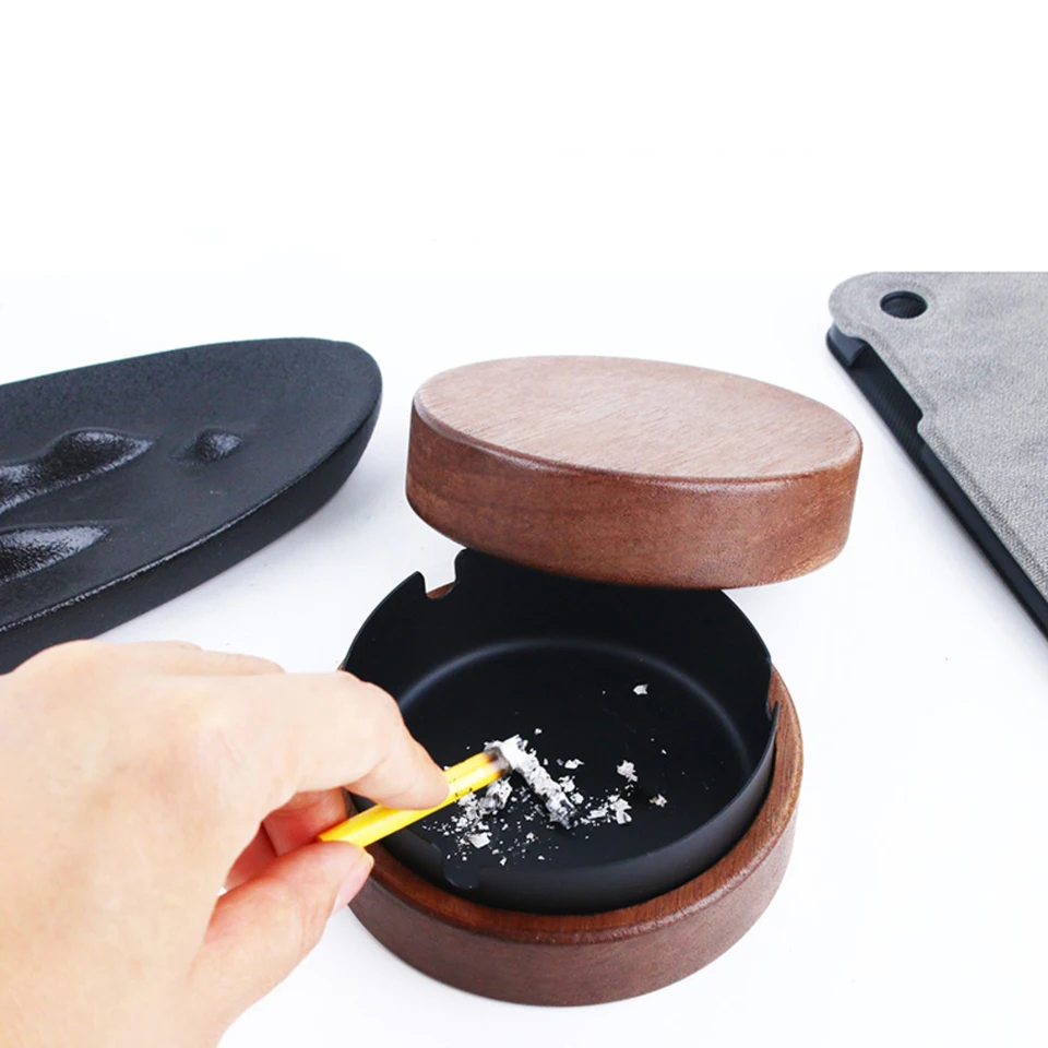 Walnut Ashtray Domov Obývacia izba s vekom proti šikmiu, ktoré sa ľahko čistí
