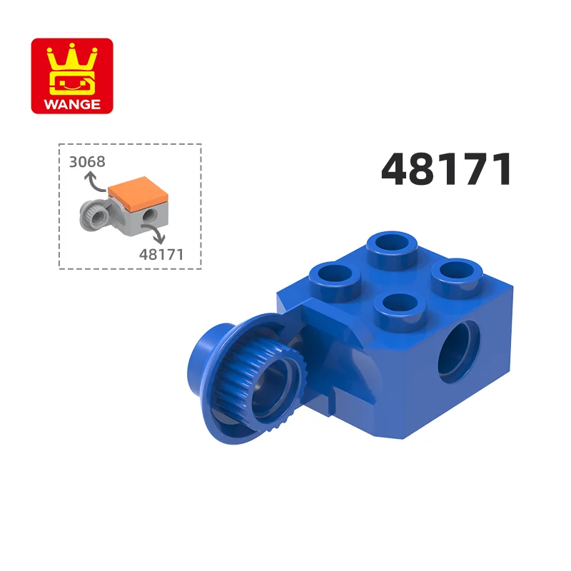 WANGE 48171 100G/54ks Rotačná aktivita KOOM BUDOVANÍ BLANK MOC Color Connection Príslušenstvo Kompatibilné tehlové deti hračky
