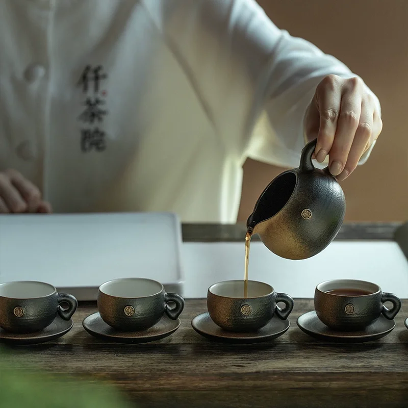 Wanqiantang Ceramic Kung Fu TEA SET DOMOVNÁ DOMÁCKA KOXIKA PRE ČÍNSKÉ SVETLO LUXURY High End Tea Set