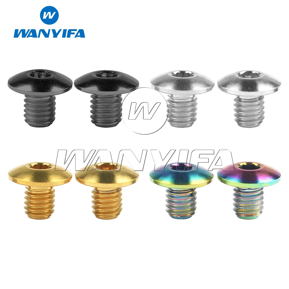 Wanyifa Titanium Ti m5 skrutka pre Shimano XT Brzdenie rukoväte olejových uzáverov skrutky bicyklových skrutiek balenie 2