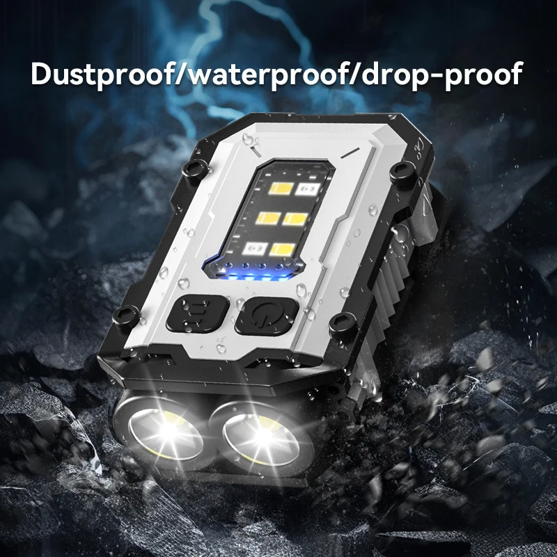 Warsun prenosné mini kľúče svetlo LED LED Vysoké svetlé baterky s dvom