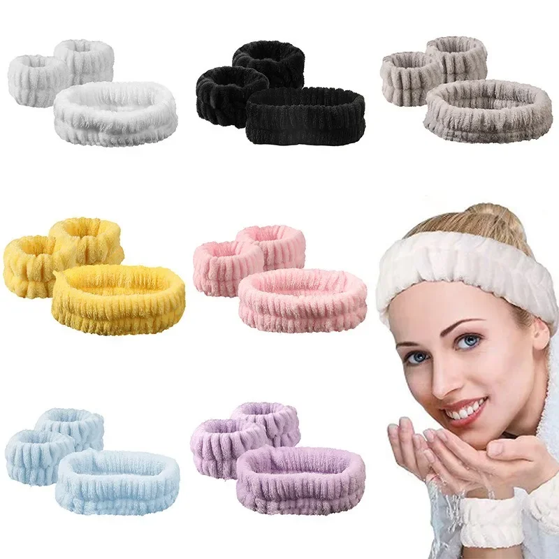 Washband Washband mikrovláknový náramok na umývanie uterákov na náramok na umývanie na umývanie tváre Absorbujúci potný náramok pre ženy pre ženy čelenka
