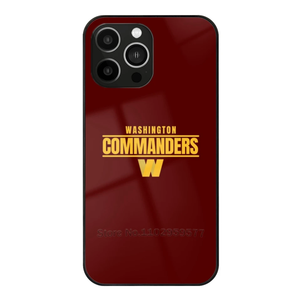 Washington velitelia futbalového tímu Temperované sklo pre iPhone 11 12 13 14 15 Pro Max Mini 7 8 x xr xs plus telefónny kryt