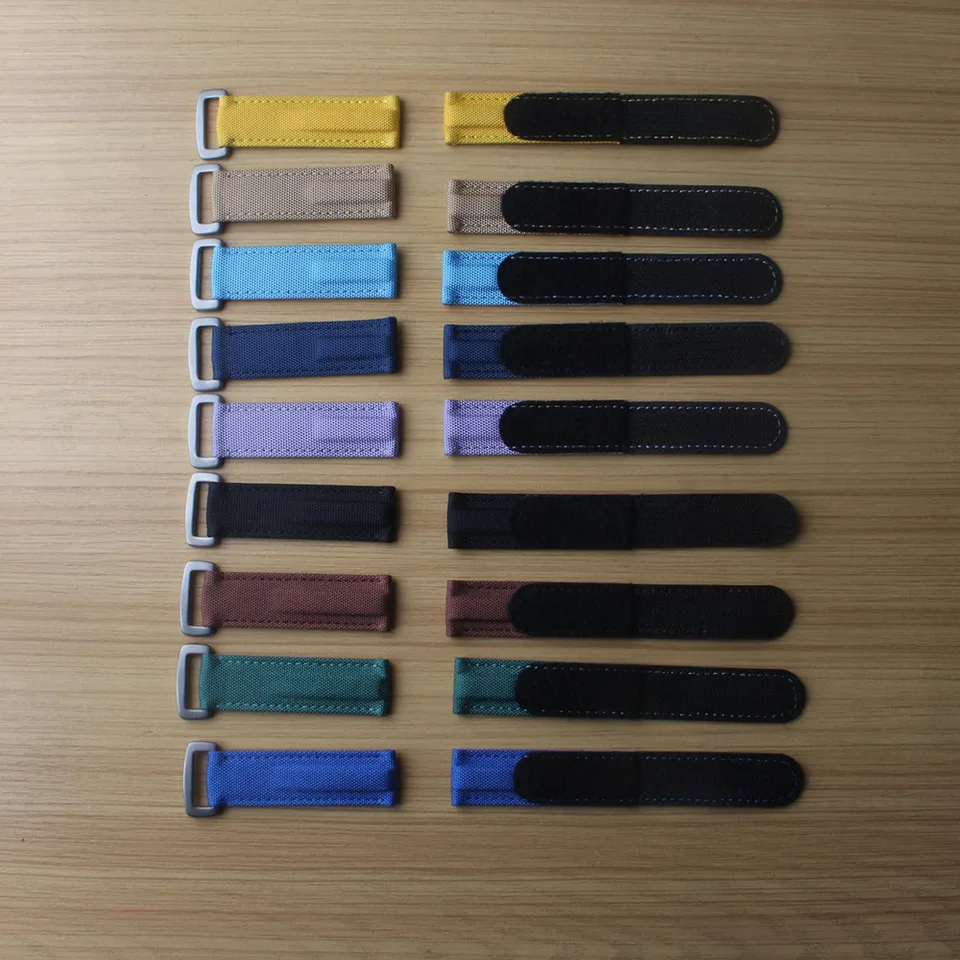 WatchBand Originálny kožený nylonový náramok 20 mm pánske športové náramky pásma pásmových doplnkov Fit Omega Rolex Selcro Špeciálne nové nové