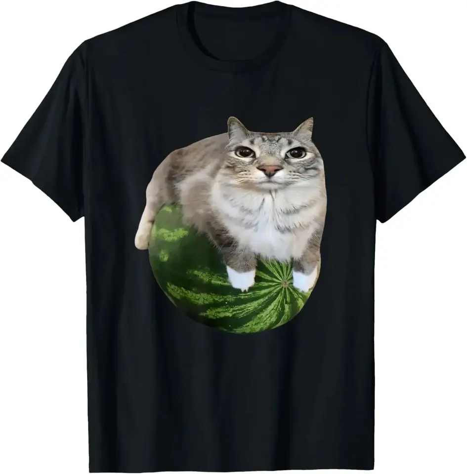 Watermelon Cat Silly Cat Meme tričko