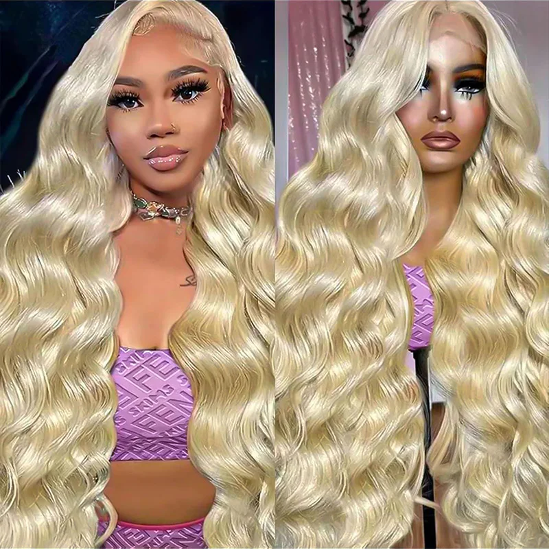 Wave Wave 613 HD Lace čelné ľudské vlasy parochňa 13x6 pre ženy 30 40 palcových čipiek prednej medovej blondínka vopred farebné parochne v predaji