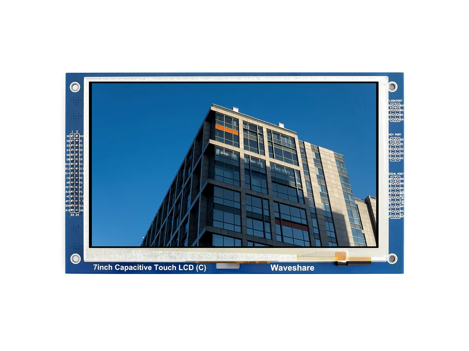 Waveshare 7 palcov 800*480 Multicolor Graphic LCD (C) s kapacitnou dotykovou obrazovkou GT911 Touch Controller TFT Display, RA8875