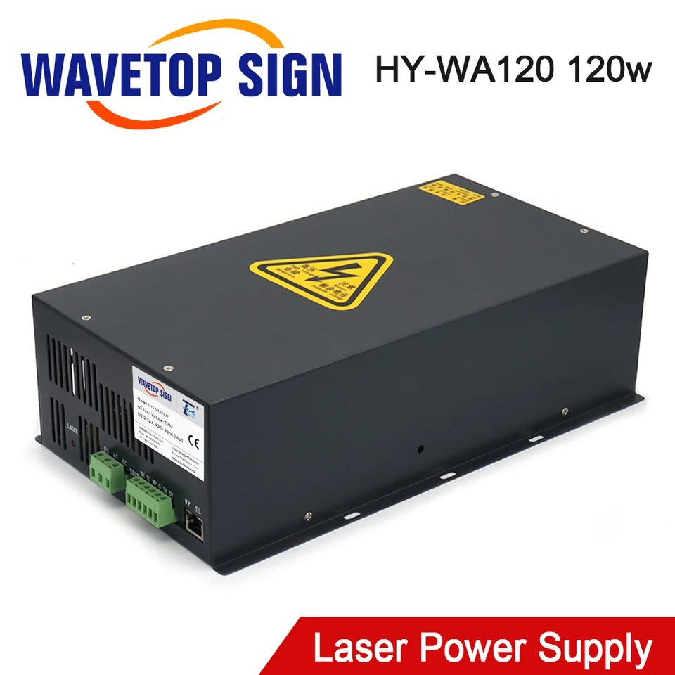 WaveTOPSIGN 120W CO2 Laserový zdroj zdroja napájania HY-WA120 pre CO2 laserové gravírovanie a rezací stroj dlhá záruka