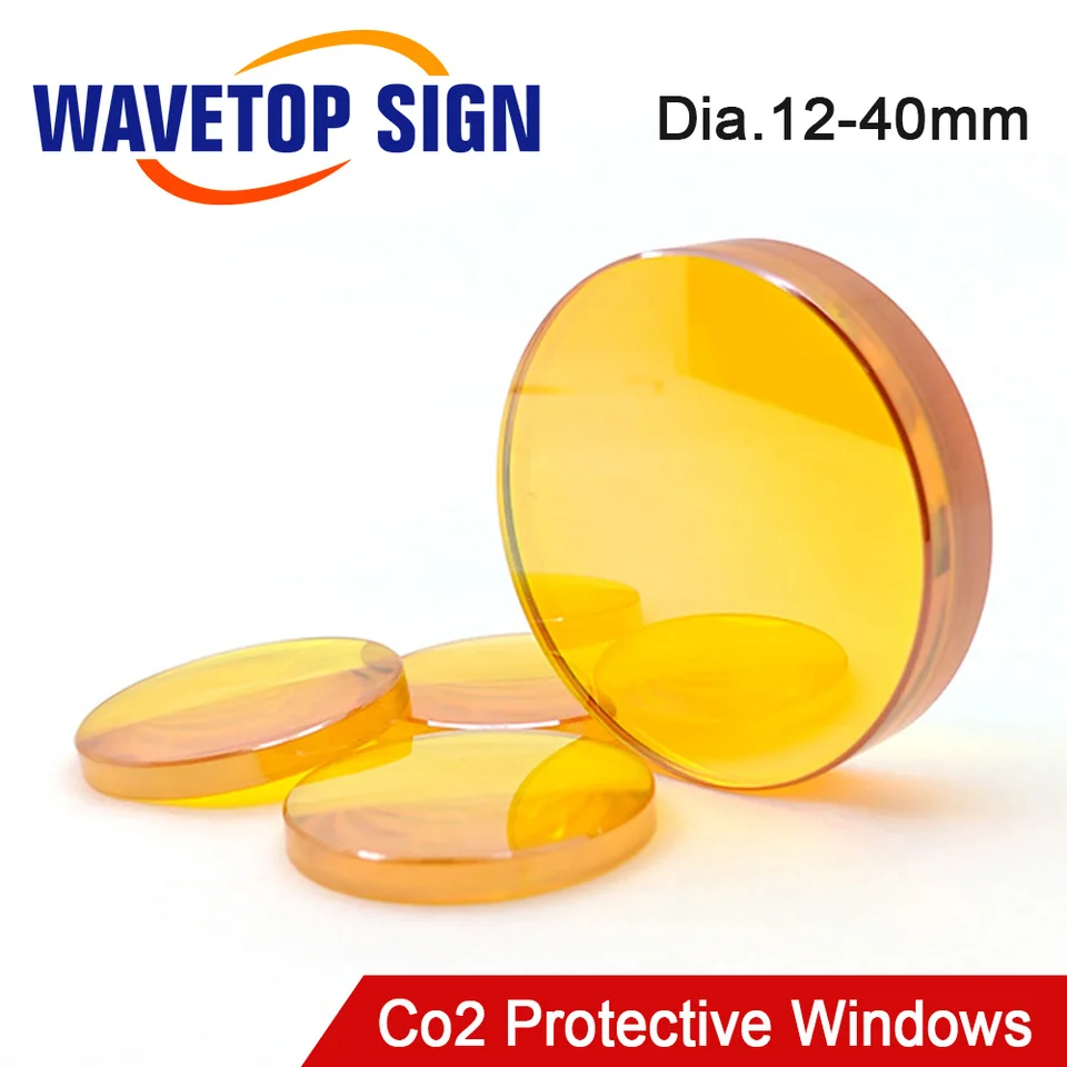 Wavetopsign CO2 laserové ochranné okná Znse Material Dia.12-40 mm pre CO2 High-Power Laser Cutting & Beauty Instrument