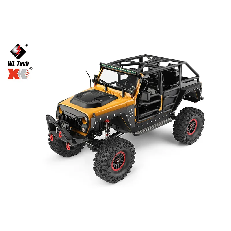 Weili originálny nový 1:10 WLToys 104026 RC 4WD s elektrickým navijakom terénne vozidlo Wrangler Model Model zliatiny diferenciálny zámok zliatiny