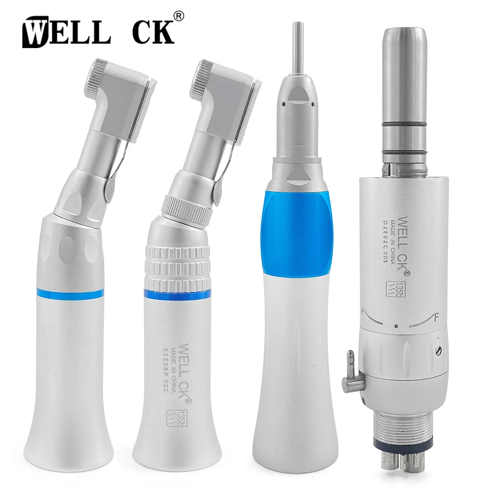 Wellck Dental Rad -kece Endomo Materials Dentistry odontologia nízka rýchlosť vzduchovej turbíny Rovný kontrastový vzduch vzduchový motor 4 otvor