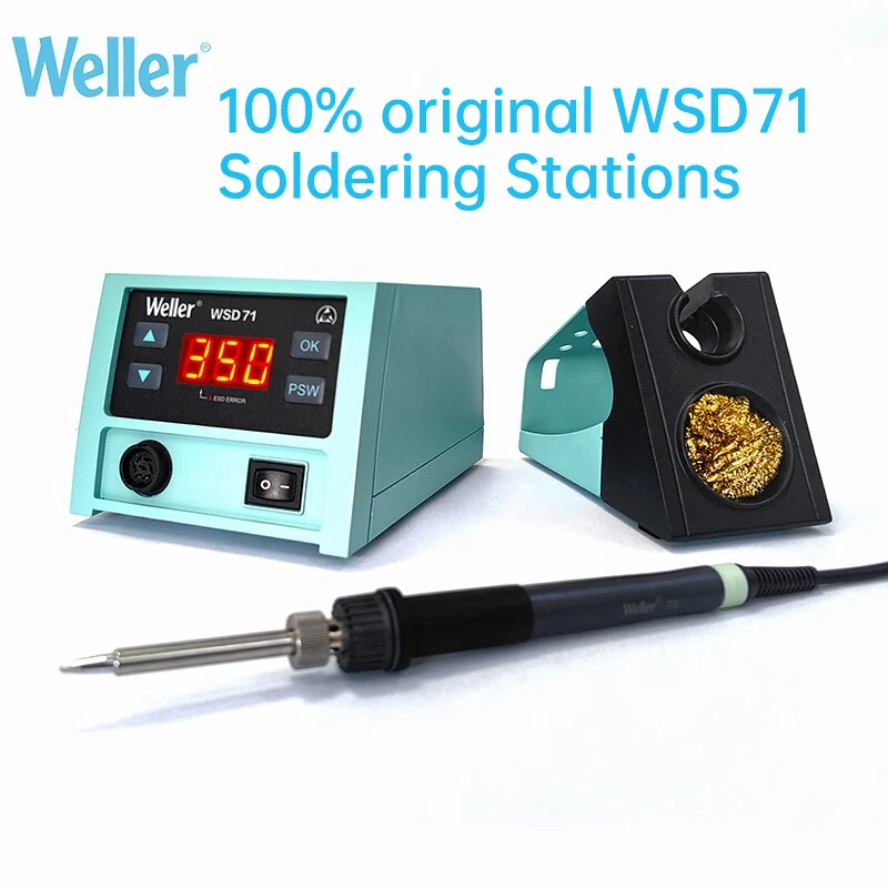 Weller WSD71 Spájnatá stanica 100% originálna 220V 70 W bez vodičného zvárania Železného zvárania pre opravu PCB IC
