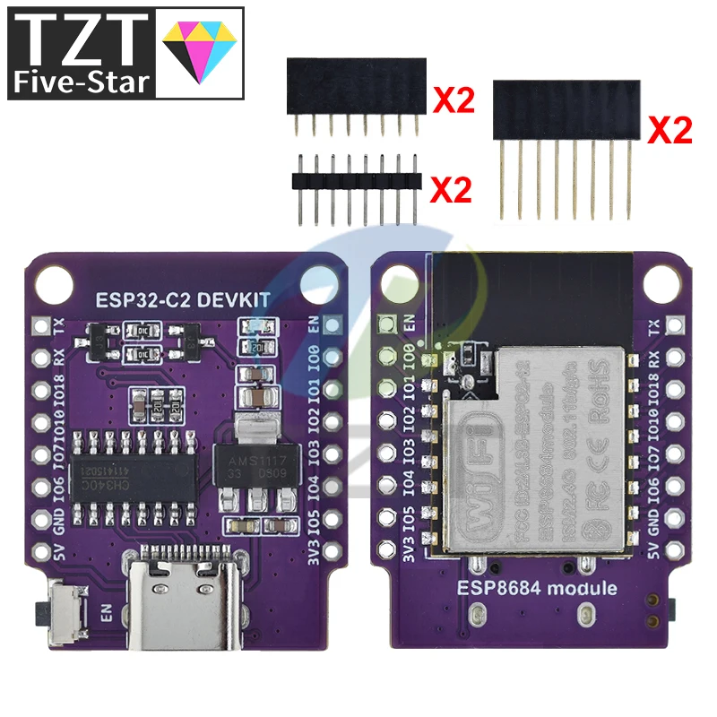 Wemos D1 Mini ESP8266 ESP32 ESP32-C2 ESPC2-12 Devkit Serial Wifi+Bluetooth CH340G ESP8684 Modul pre vývojovú dosku pre Arduino
