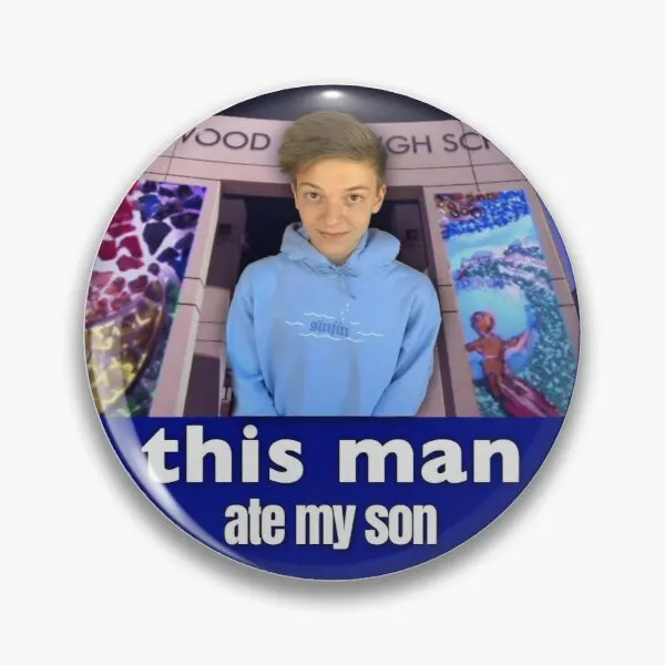 Weston Koury Tento muž jedol môj syn 2 mäkký gombík kov kovový milenec brošľový darček vtipný dekor Collar Cytle Women Cartoon Pin Pin