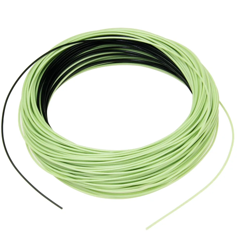 WF5/6/7/8/9 F/S Fly Line 100 stôp Moss Green Floating Fit Fishing Line a Tip Tip na umývadlo