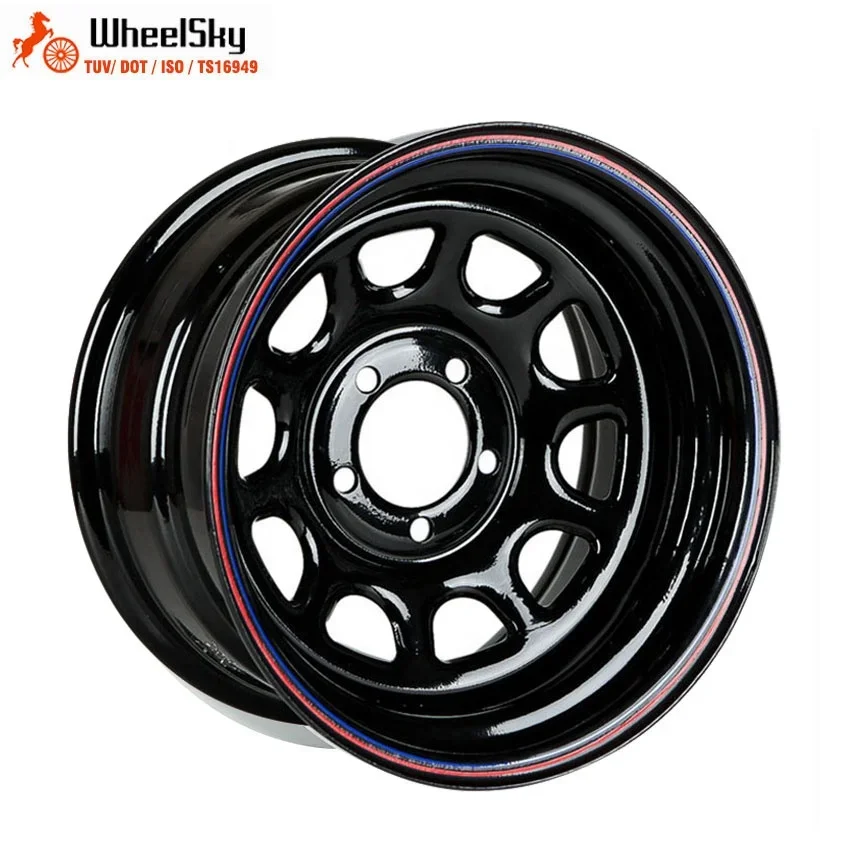 Wheelsky Vysoké kvalitné D okenné kolesá 16 palcov 16x8 PCD 5x114.3 Oceľový okraj kolies pre 4x4
